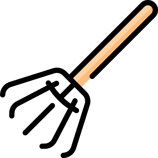 Rake working tool gardening tool equipment icon Rake working tool gardening tool equipment icon