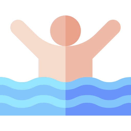 Aerobics aerobics swimmer sports and competition icon