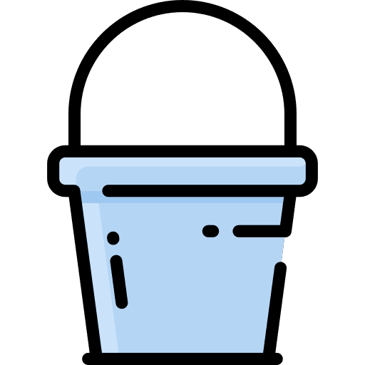 Bucket equipment farming and gardening gardening tool icon Bucket equipment farming and gardening gardening tool icon