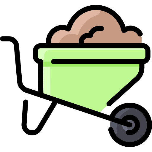 Wheelbarrow sand wheelbarrow cart icon Wheelbarrow sand wheelbarrow cart icon
