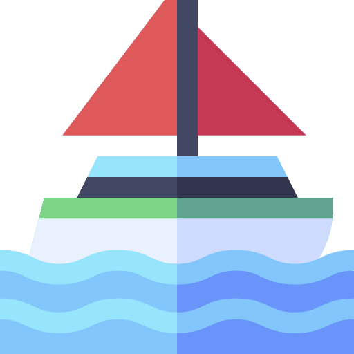 Boat transportation yatch sail boat icon Boat transportation yatch sail boat icon