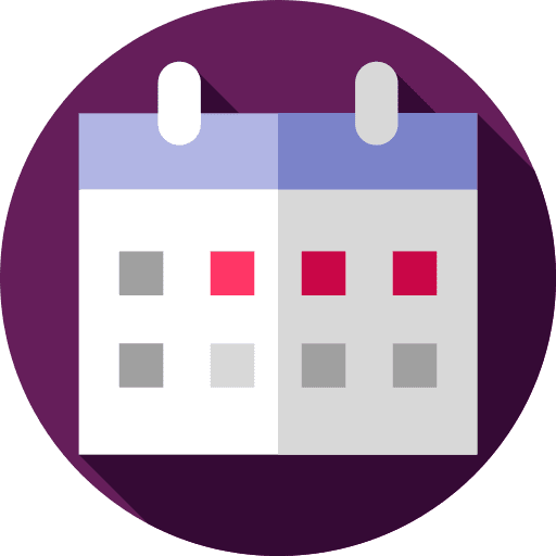 Calendar nature day date icon
