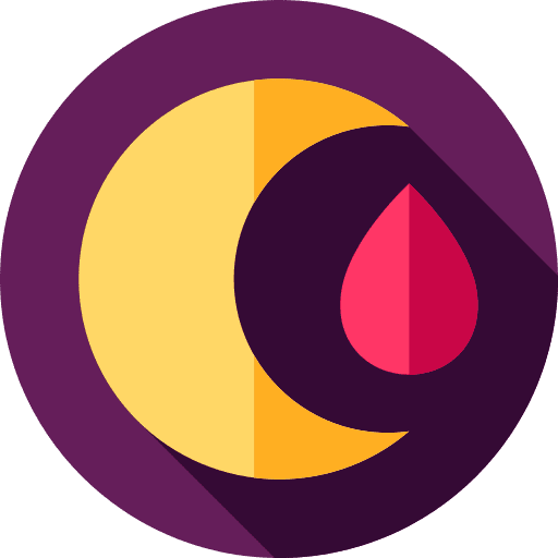 Menstruation healthcare and medical drop blood icon