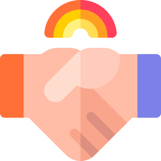 Handshake diversity race community icon
