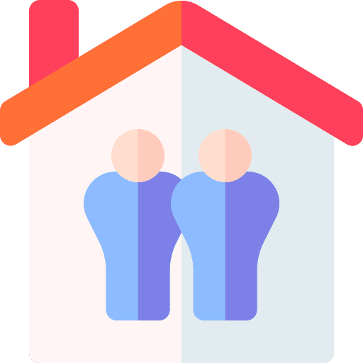 House man shelter real estate icon