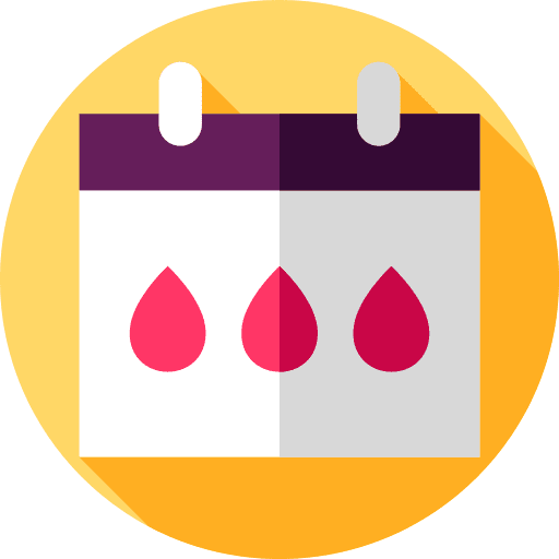 Menstruation time period time menstruation icon Menstruation time period time menstruation icon