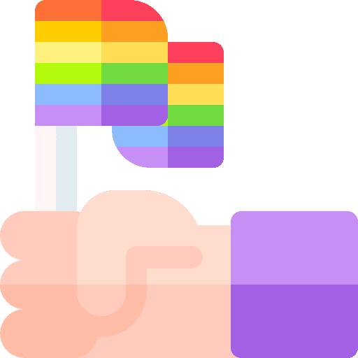 Hand lesbian hands and gestures celebration icon