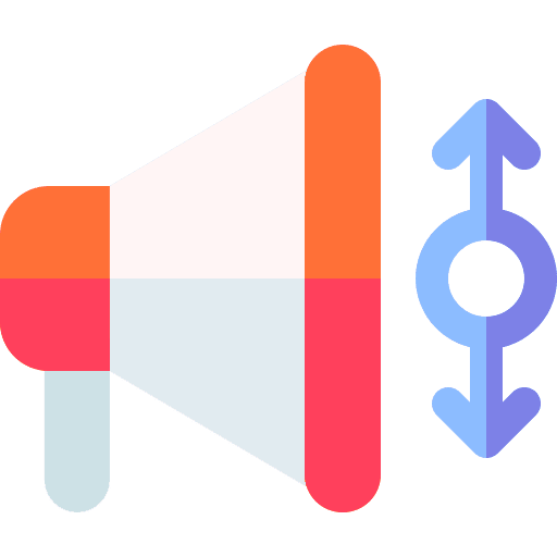 Megaphone symbol male gay icon