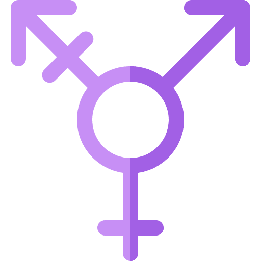 Transgender signs shapes and symbols education icon