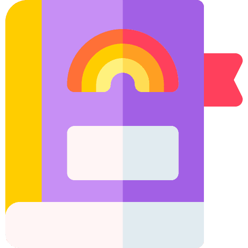 Book kid and baby story legend icon
