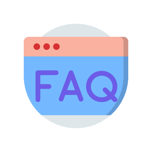 Faq browser information seo and web icon