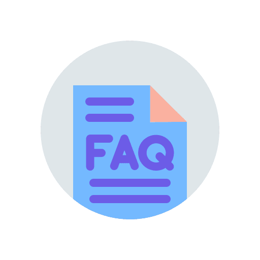 Faq support manual answer icon