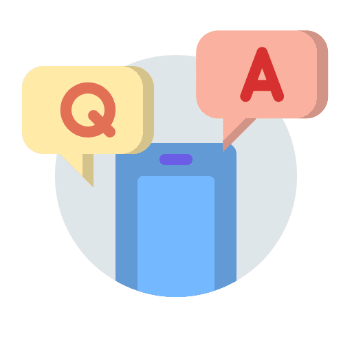 Qa answer chat qa icon
