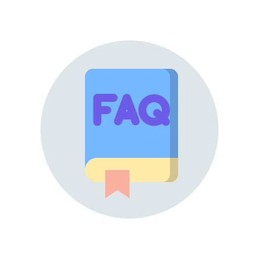 Faq support education book icon Faq support education book icon