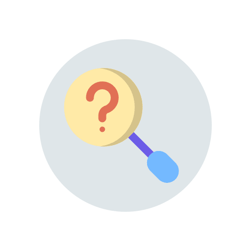 Question search problem seo and web icon Question search problem seo and web icon