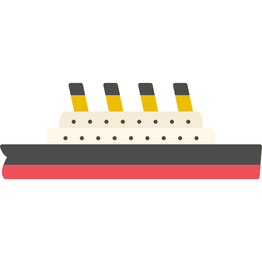 Ship titanic ship transportation icon