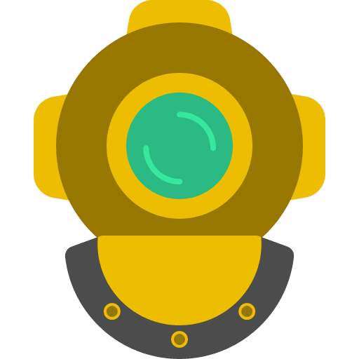 Helmet diving mask diving suit underwater icon Helmet diving mask diving suit underwater icon