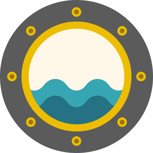 Porthole navigation ship transport icon Porthole navigation ship transport icon