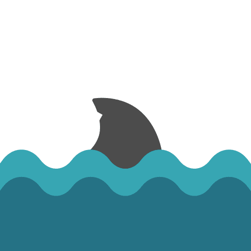 Shark ocean shark fins icon Shark ocean shark fins icon