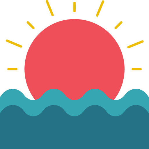Sunset nature sea sun icon Sunset nature sea sun icon