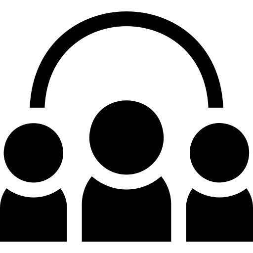 Connection collaboration partner team icon