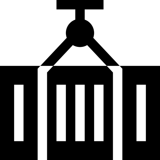 Container shipping and delivery container cargo icon