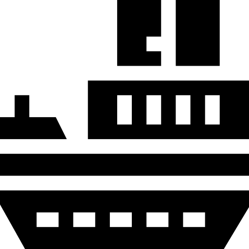 Cargo ship cargo boat shipping and delivery box icon Cargo ship cargo boat shipping and delivery box icon