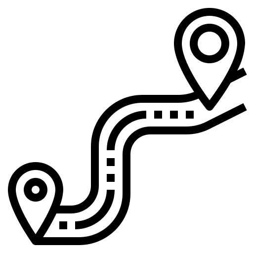 Navigation navigation gps distance icon
