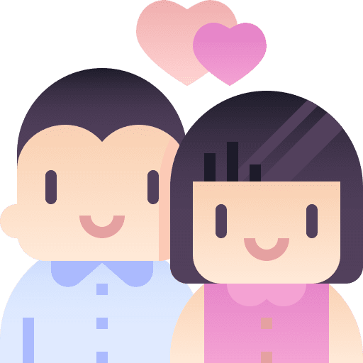 Couple wedding valentine love and romance icon