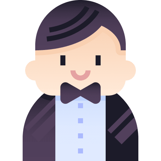 Groom marry valentine man icon