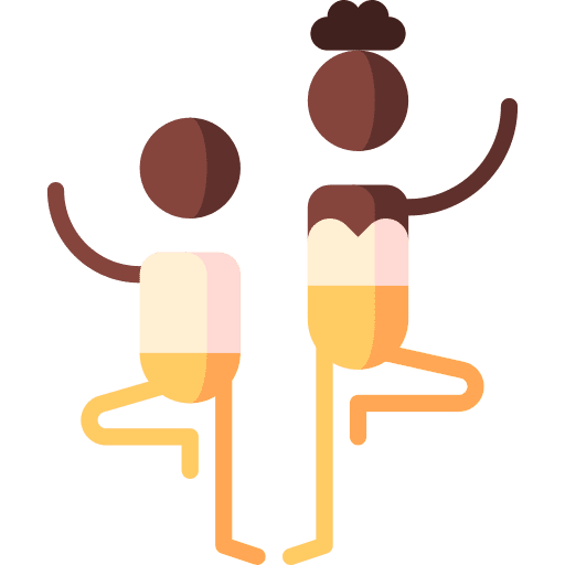 Yoga relaxing people poses icon