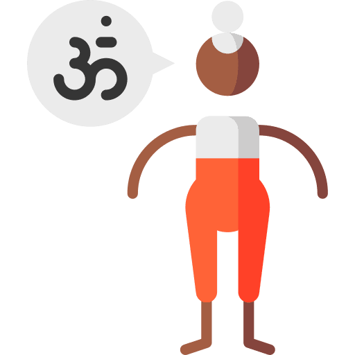 Om om meditate yoga icon Om om meditate yoga icon