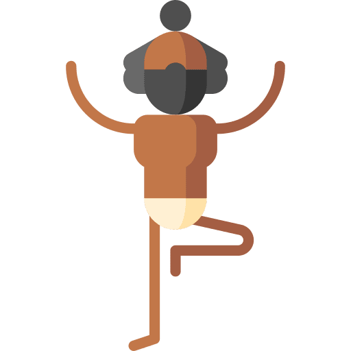 Yoga meditation avatar asian icon Yoga meditation avatar asian icon