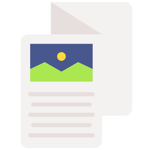 Flyer files and folders promotional material brand icon