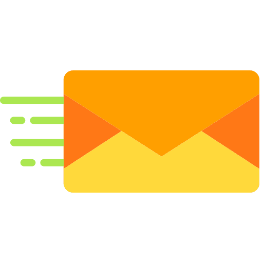 Sending envelope note mail icon