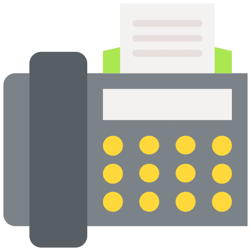 Fax fax files and folders text icon Fax fax files and folders text icon