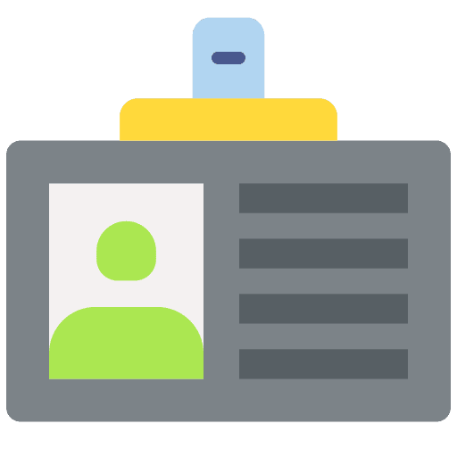 Id card id card files and folders communications icon Id card id card files and folders communications icon