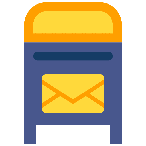 Mailbox communications interface message icon Mailbox communications interface message icon
