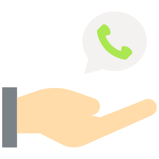 Assistance communications delivery phone icon Assistance communications delivery phone icon