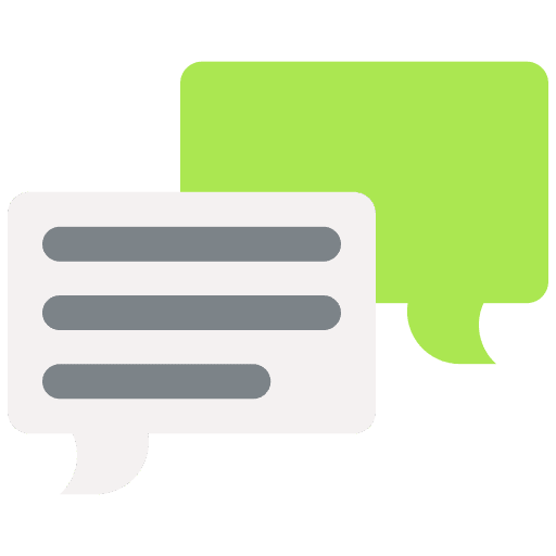 Chat call out topics conversation icon Chat call out topics conversation icon