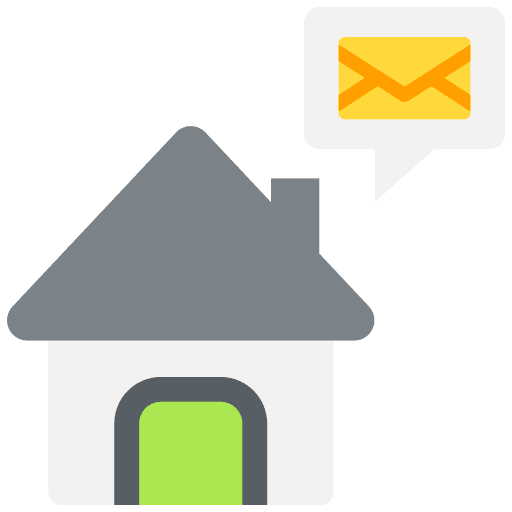 Home message message property letter icon Home message message property letter icon