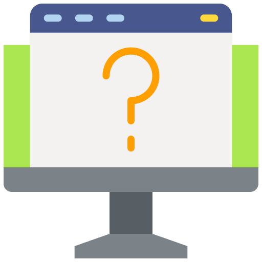 Online question quiz exam education icon Online question quiz exam education icon