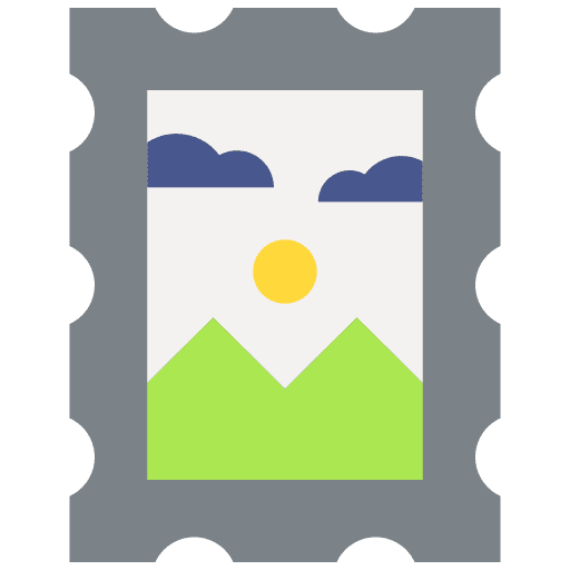 Stamp communications letter post icon Stamp communications letter post icon