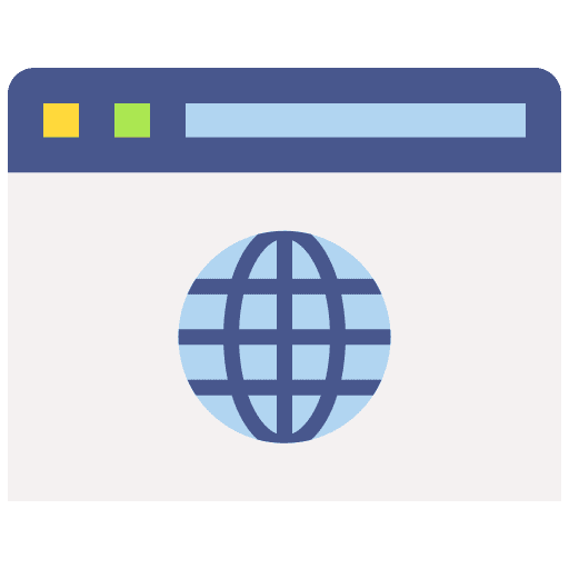 Website url multimedia html icon Website url multimedia html icon