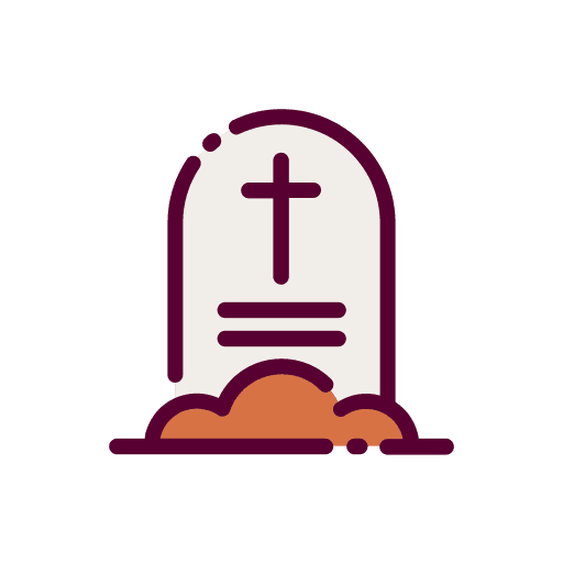 Tombstones grave gravestone rip icon