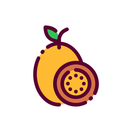 Maracuya organic healthy food vegetarian icon Maracuya organic healthy food vegetarian icon