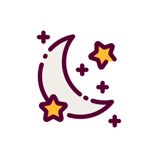 Night weather stars cultures icon Night weather stars cultures icon
