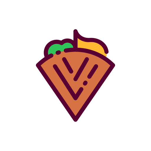 Quesadilla spicy food and restaurant nutrition icon Quesadilla spicy food and restaurant nutrition icon