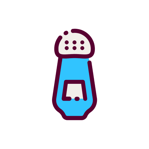 Salt equipment kitchen cook icon Salt equipment kitchen cook icon