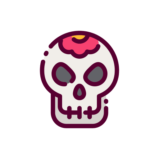Skull terror skull spooky icon Skull terror skull spooky icon